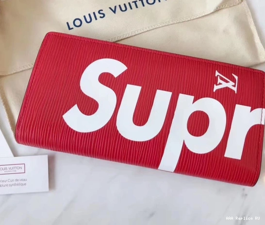 Aaa replica bags Vuitton Louis wallet supreme 0716